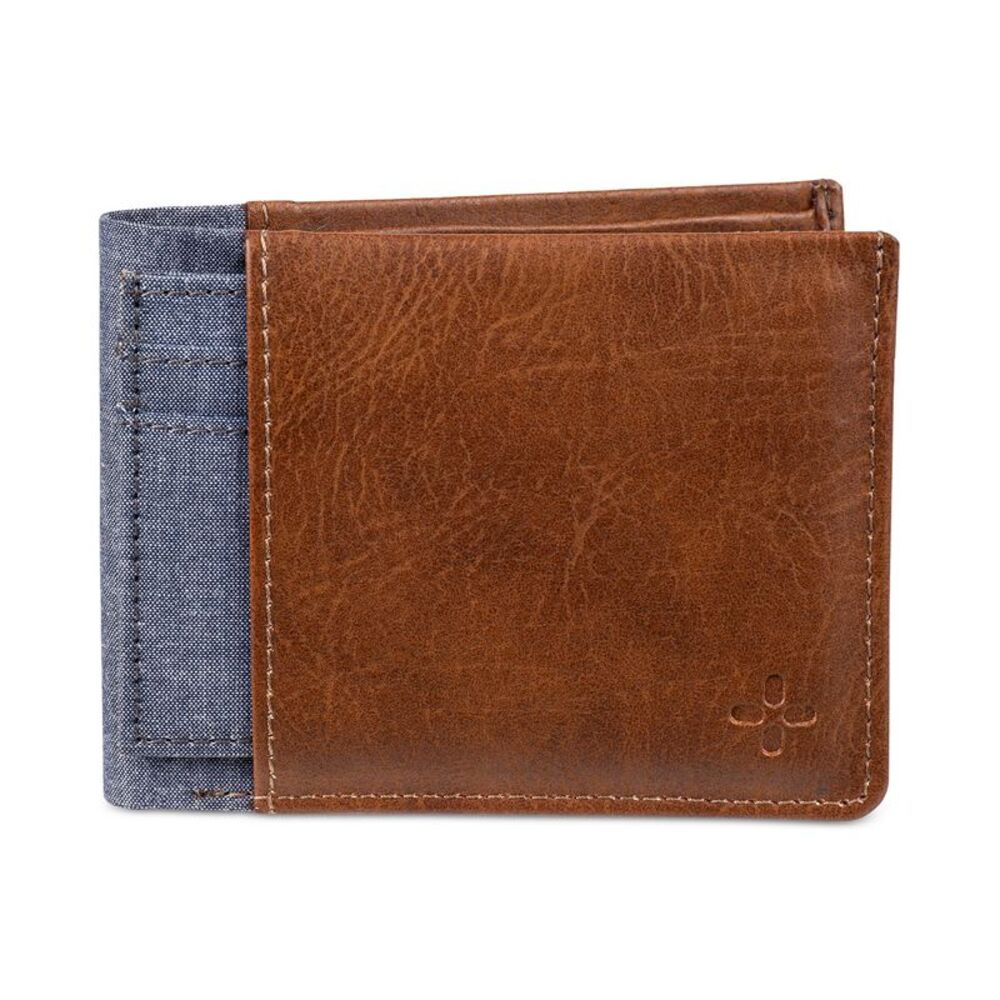 Sun + Stone Men's Mixed-Media Slim-Fold Wallet & Card Case